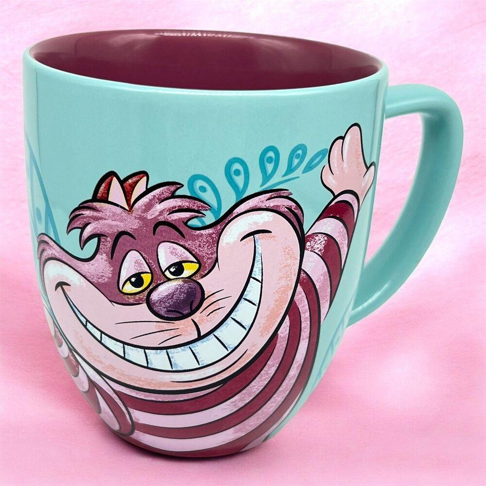 Disney Store Cheshire Cat Portrait BIG SMILE Coffee Mug 16oz Alice in Wonderland